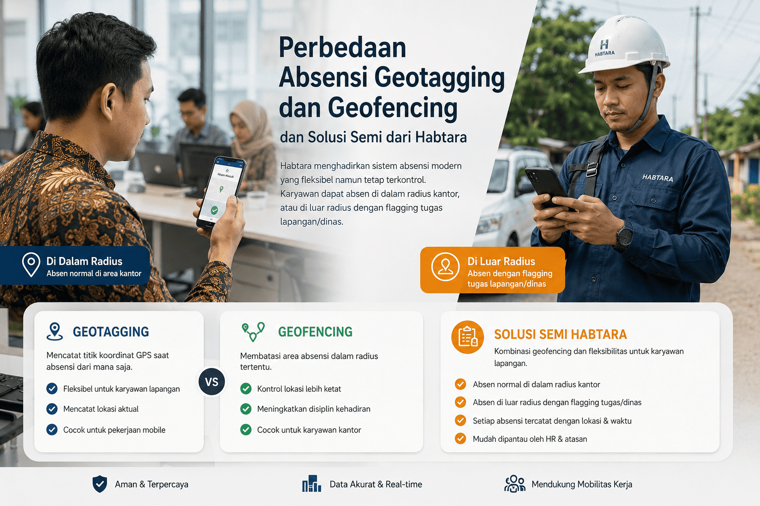 Perbedaan Absensi Geotagging dan Geofencing: Mana yang Lebih Fleksibel untuk Perusahaan?